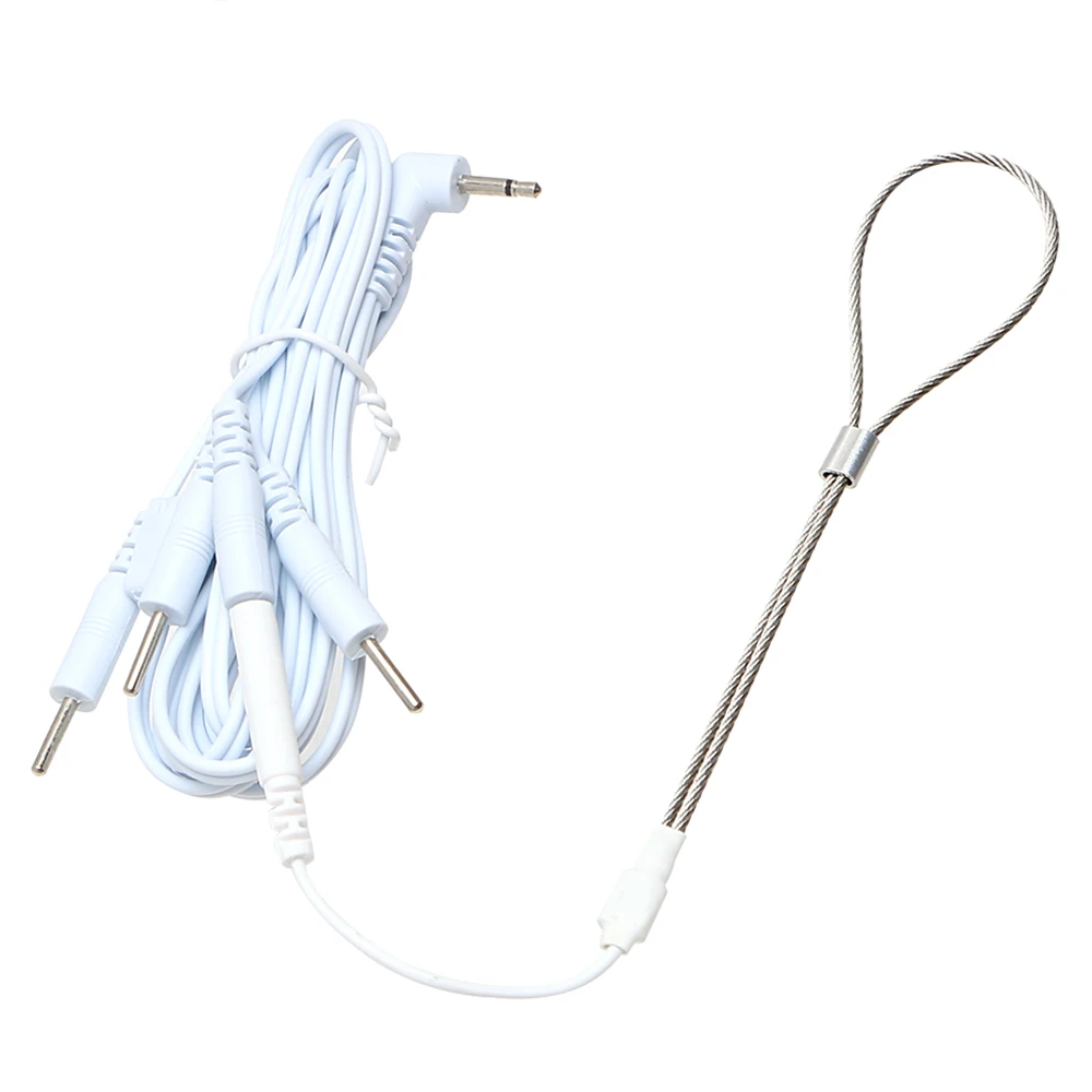 Оло петух кольца проволочная петля Электрический массажер пениса шок Задержка