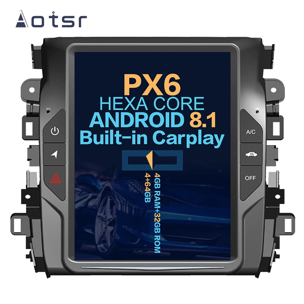 

Aotsr Tesla 10.4" Vertical screen Android 8.1 Car DVD Multimedia player carplay GPS Navigation For HONDA AVANCIER 2017-2018