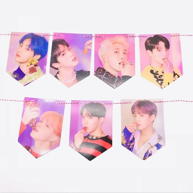 KPOP Bangtan мальчик BLACKPINK дважды GOT7 Джексон висячий флаг плакат HD повесить фото картина вымпел украшения поставки вентилятор подарки