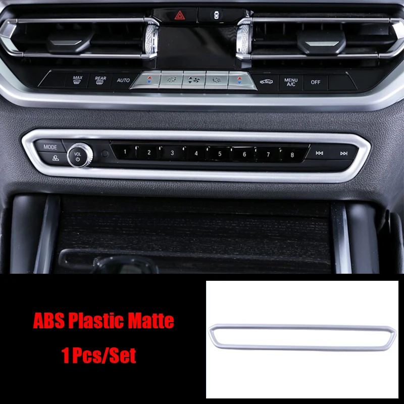 

Матовые автомобильные аксессуары из АБС-пластика для BMW 3 серии 2019 2020, панель переключателя кондиционера для автомобиля, декоративная накле...