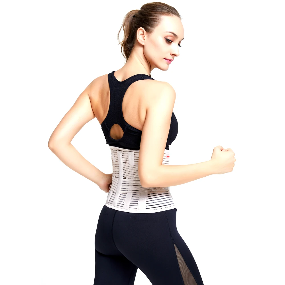 Поясничный Бандаж Udoarts с двойными регулируемыми лямками дышащими сетчатыми