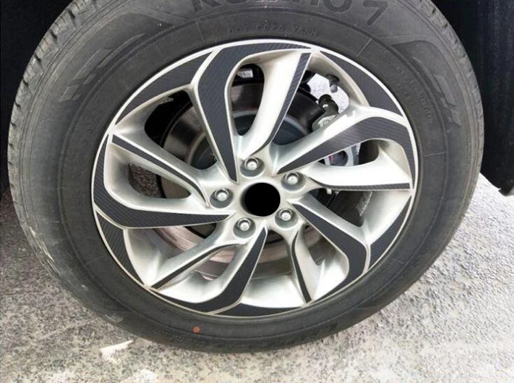 17 дюймовая наклейка на обод колеса из углеродного волокна ступица