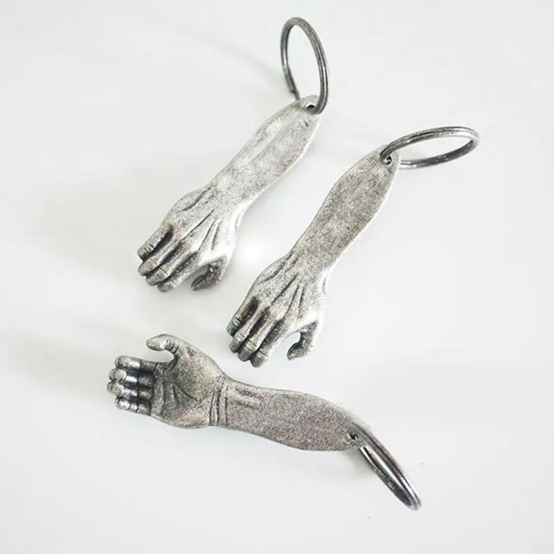 Металлический Штопор в виде руки с цепочкой для ключей ручной открывалка бутылок
