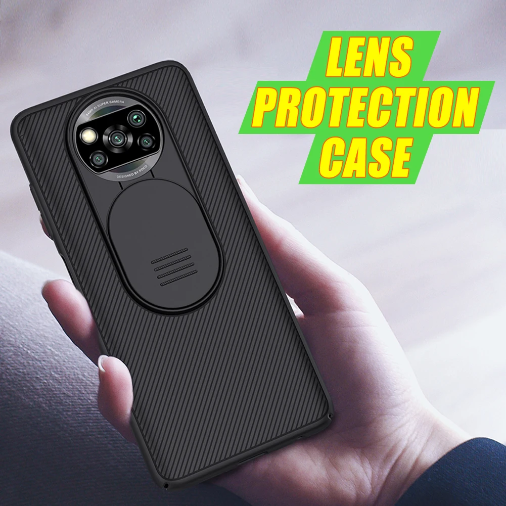 

Защитный чехол NILLKIN CamShield для Xiaomi Poco X3 Pro, чехол-накладка для задней камеры Poco X3 NFC, чехол для телефона