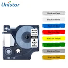 Этикетировочная лента Unistar A45013, 12 мм, для производитель Этикеток Dymo 210D 360D 280, 160, A45010, A45018, A45016, A45017, A45019, 1 шт.