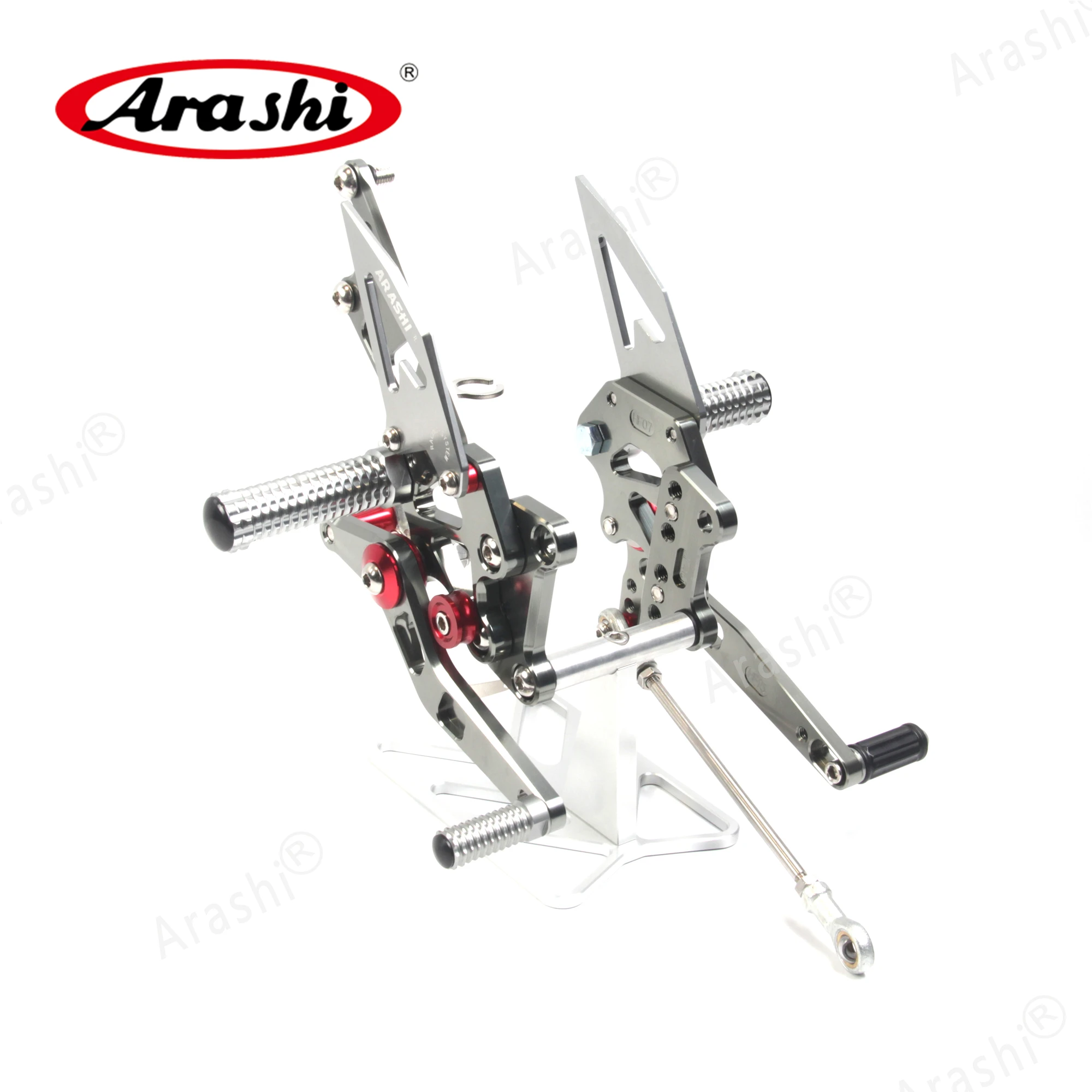 Arashi CNC Регулируемая Задняя Подножка для Кавасаки ниндзя 250R 2008-2012 колышки ног