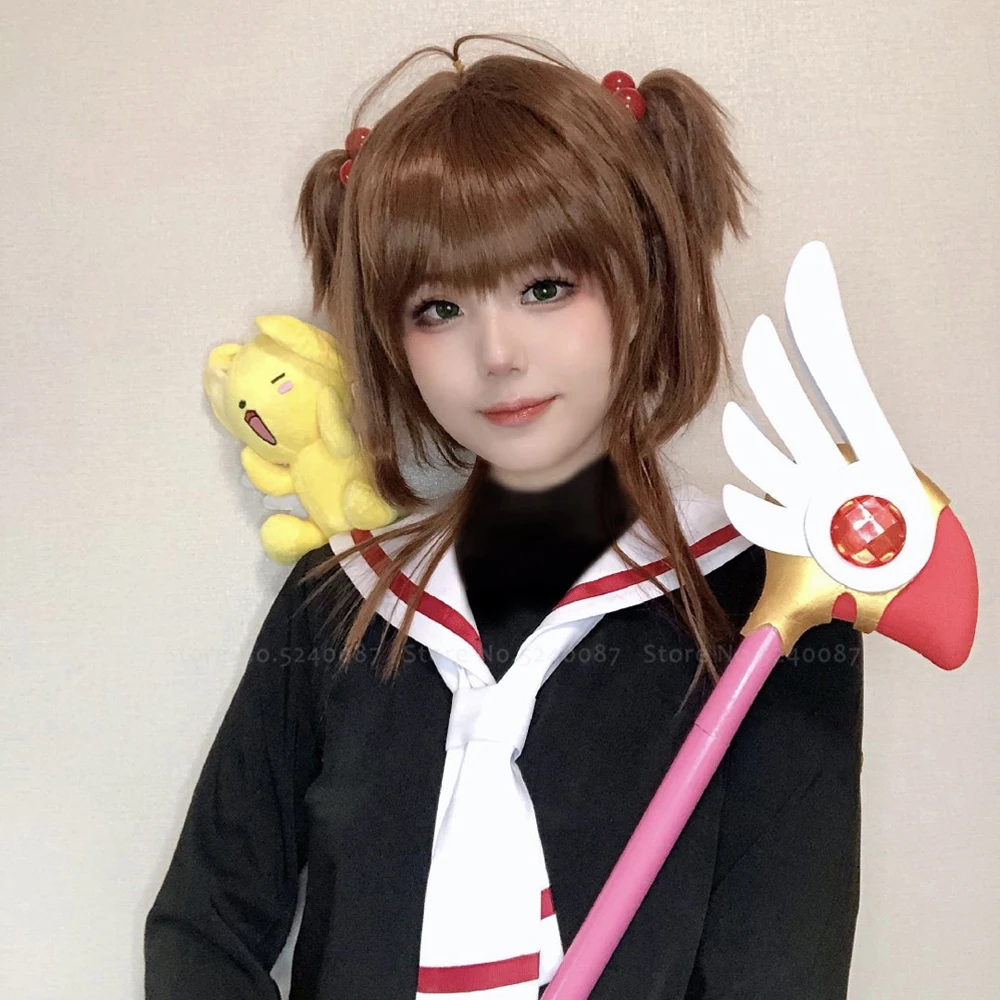 Костюм для косплея Сакура из японского аниме карточки школьная форма морского