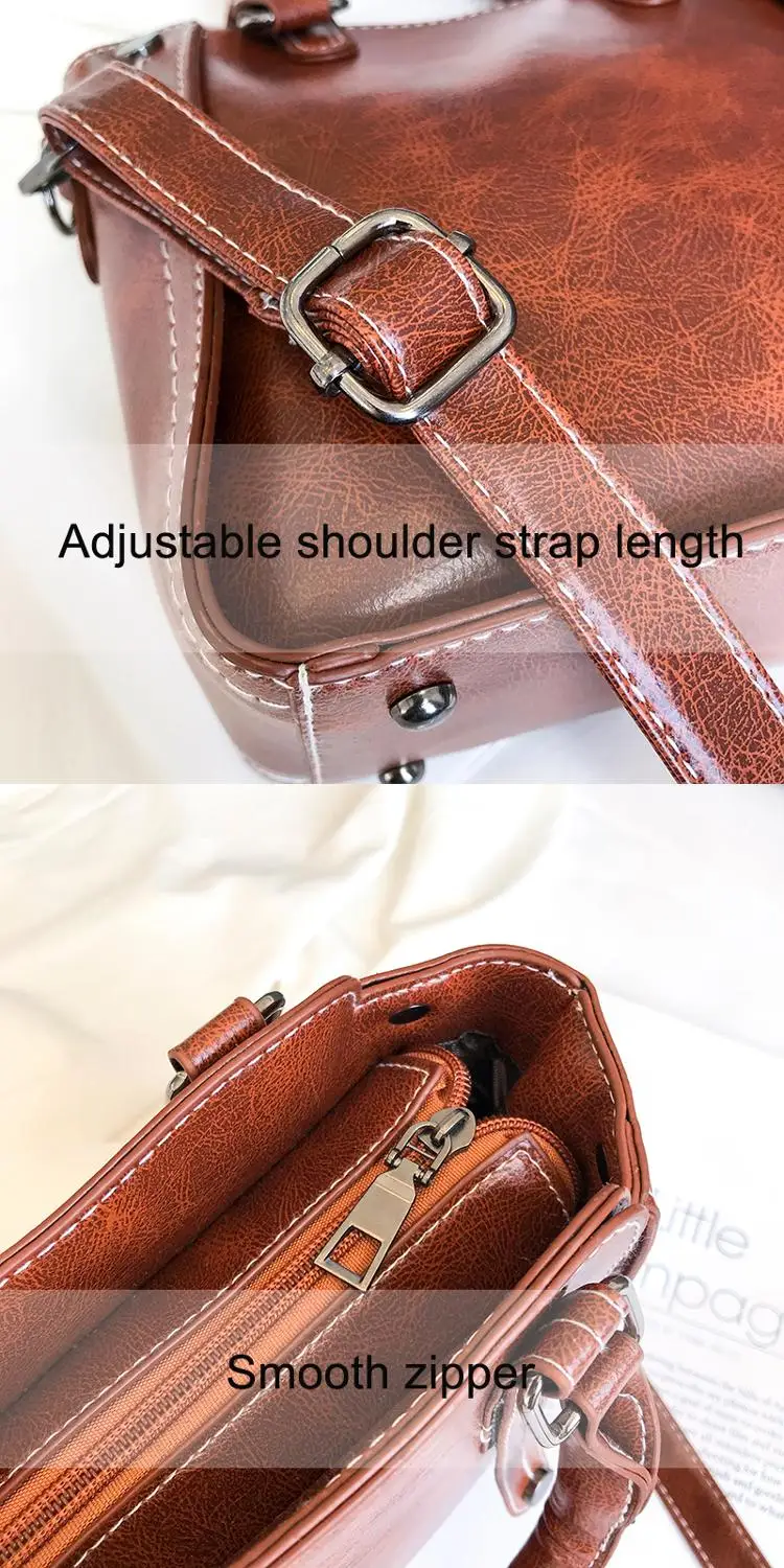 Женская сумка-мессенджер женская сумка 2019 брендовая модная однотонная на плечо