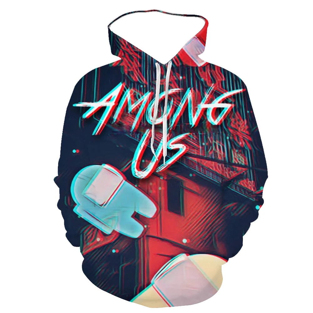 

2021 In The New Game Among Us Impostor Hoodie Men's Kawaii Cartoon Hoodie Fun Anime Street Clothing Fashion Unisex Sweatshirt