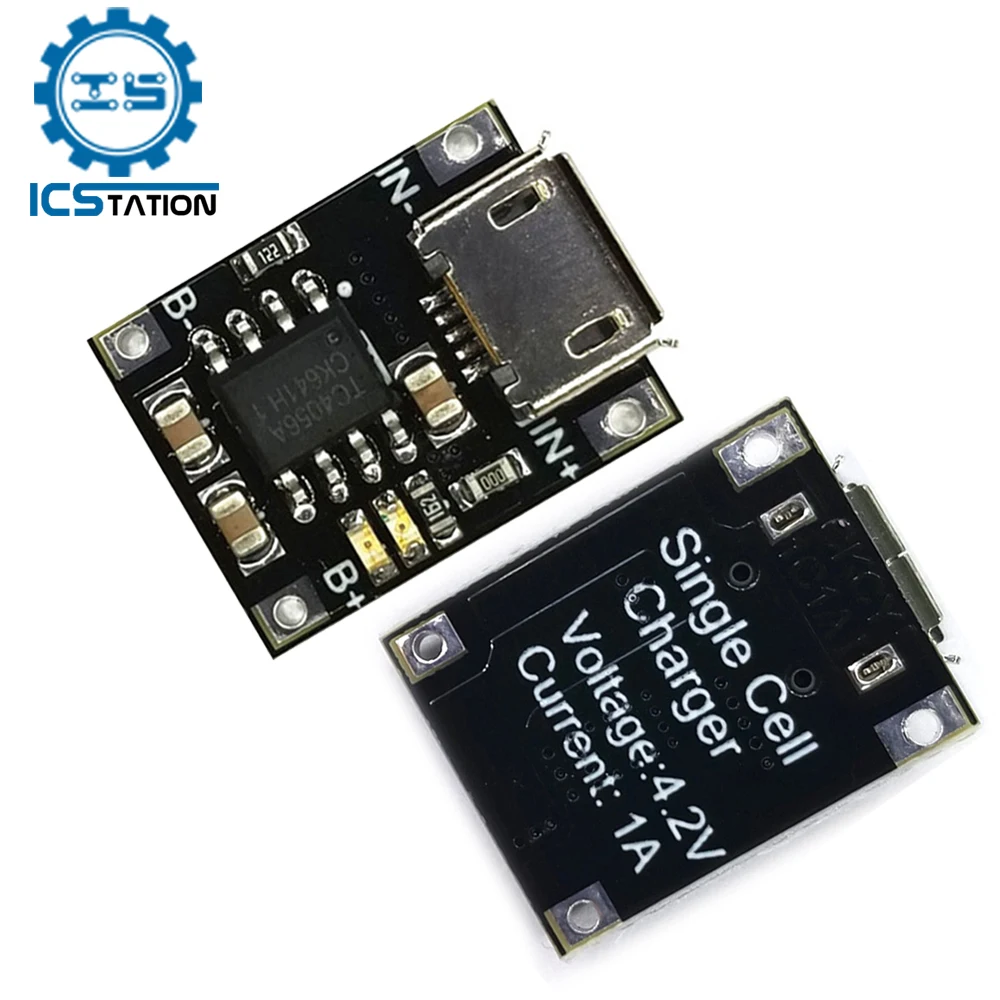 

15Pcs Micro USB 18650 Battery Charger Module 4.2V 1A Lithium Li-ion Battery Charging Board DIY Mobile Power Bank