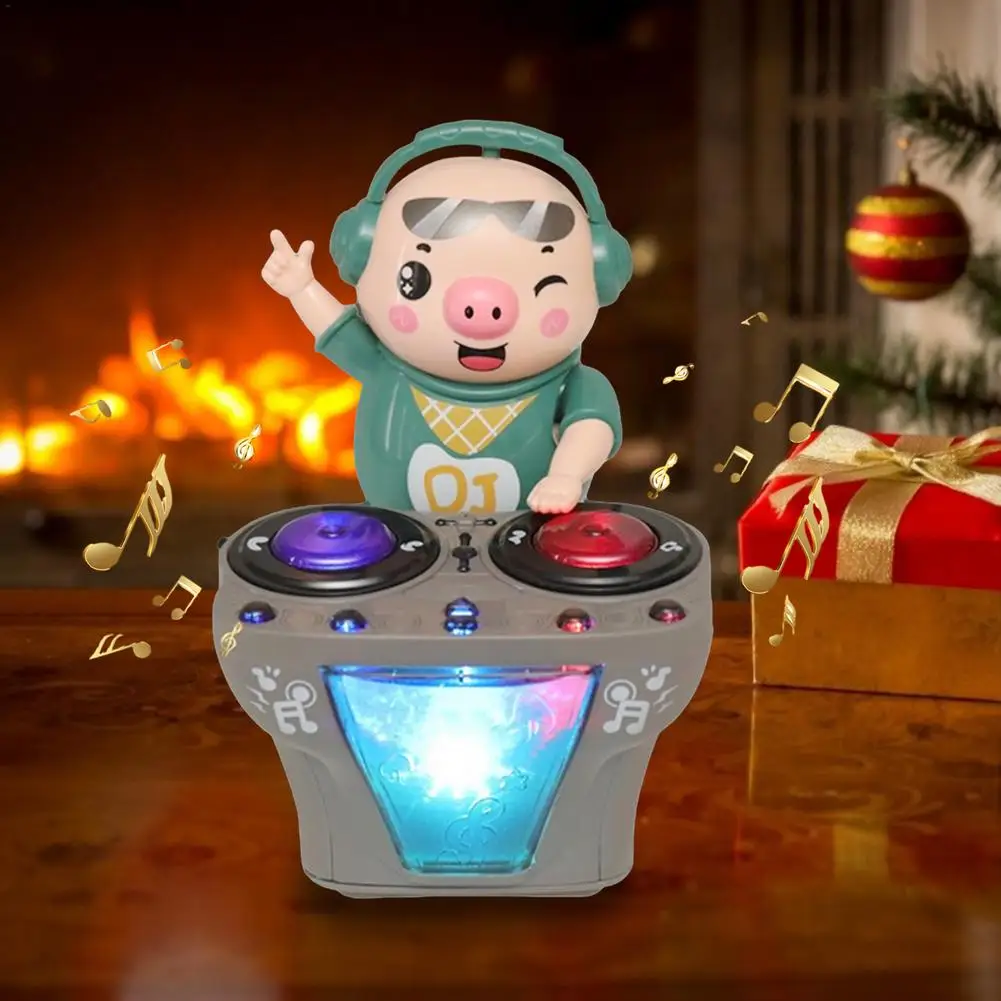 Đảng DJ Heo Búp Bê Với Âm Nhạc DJ Chú Lợn Con Ngộ Nghĩnh Điện Âm Nhạc Nhảy Múa Xoay Lợn Đồ Chơi Ga Điện Đồ Chơi trẻ Em Quà Tặng