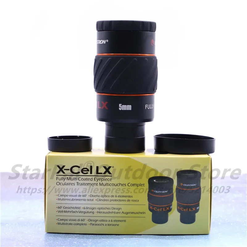 CELESTRON X-CEL LX 5 мм окуляр широкоугольный телескоп с высоким разрешением и большим