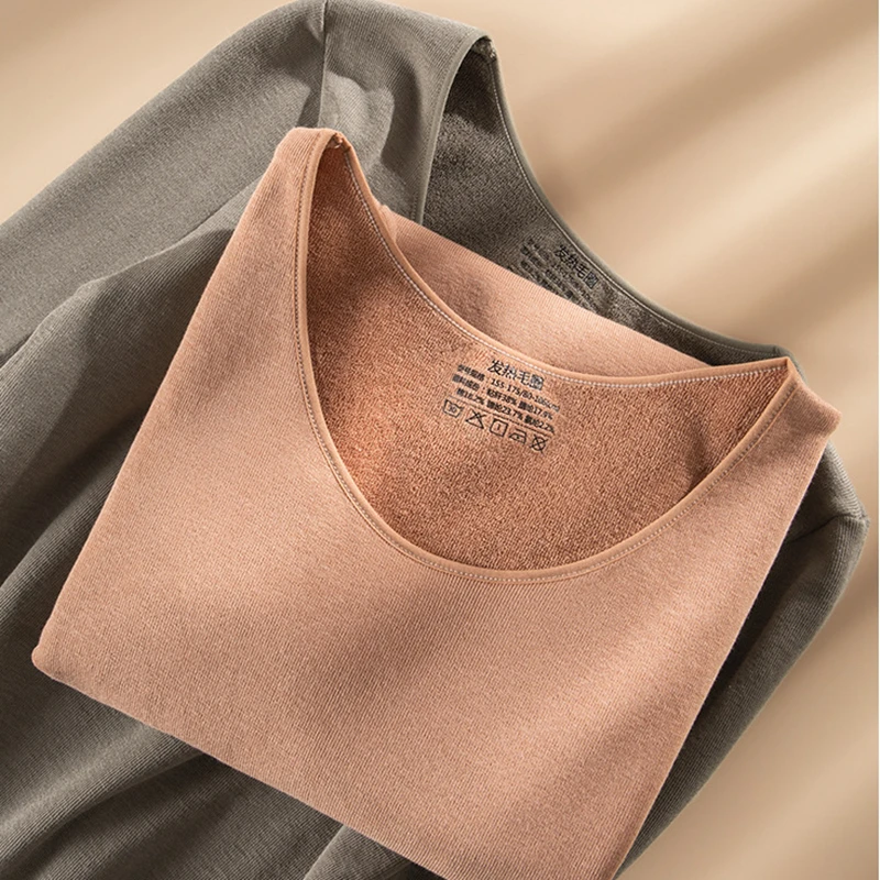

Thermal Underwear Set Warm Winter Seamless Bodysuits For Women Velvet Long Sleeves Sexy Women's Intimates Underwear & Sleepwears