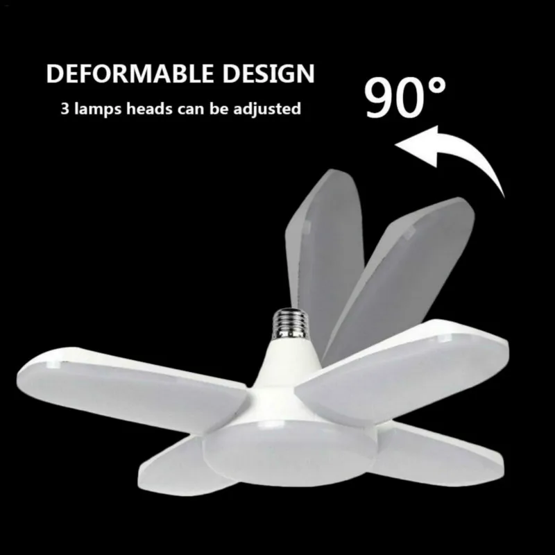 Super Bright Industrial Lighting 80W E27 Led Fan Garage Light 6000LM 85-265V 2835 High Bay Lamp for workshop | Лампы и освещение
