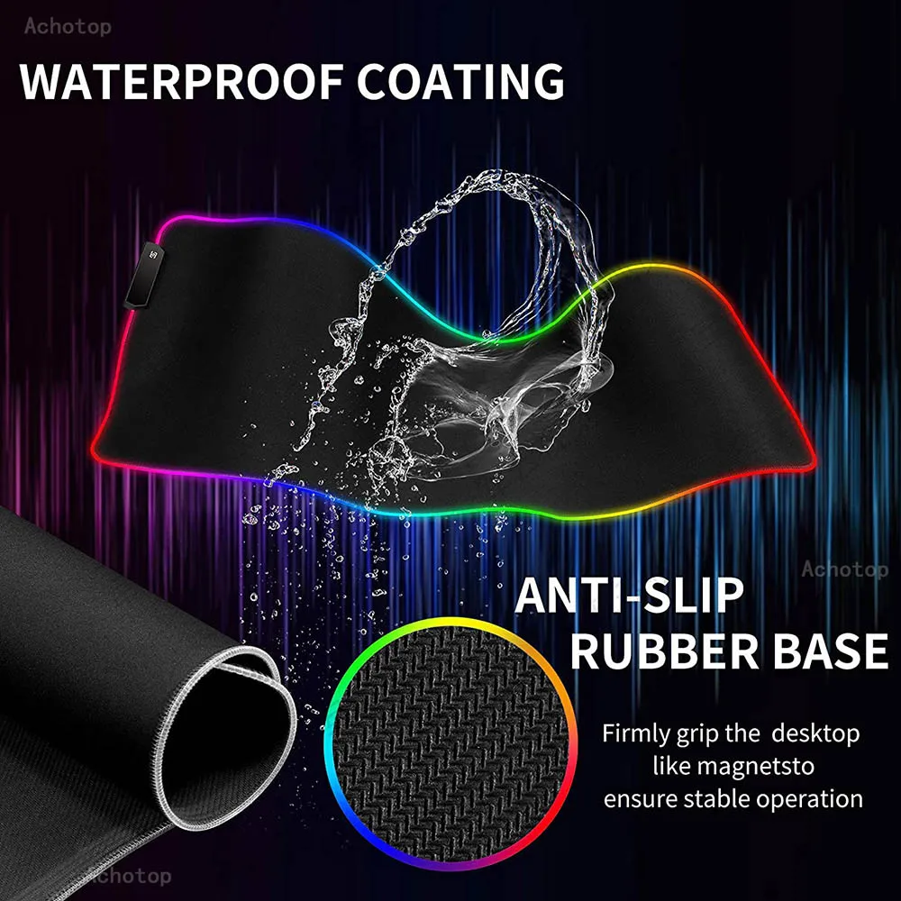 diy custom personalized mouse pad led illumination large gaming mousepad rgb lighting laptop desk mat rubber gamer pad carpet free global shipping