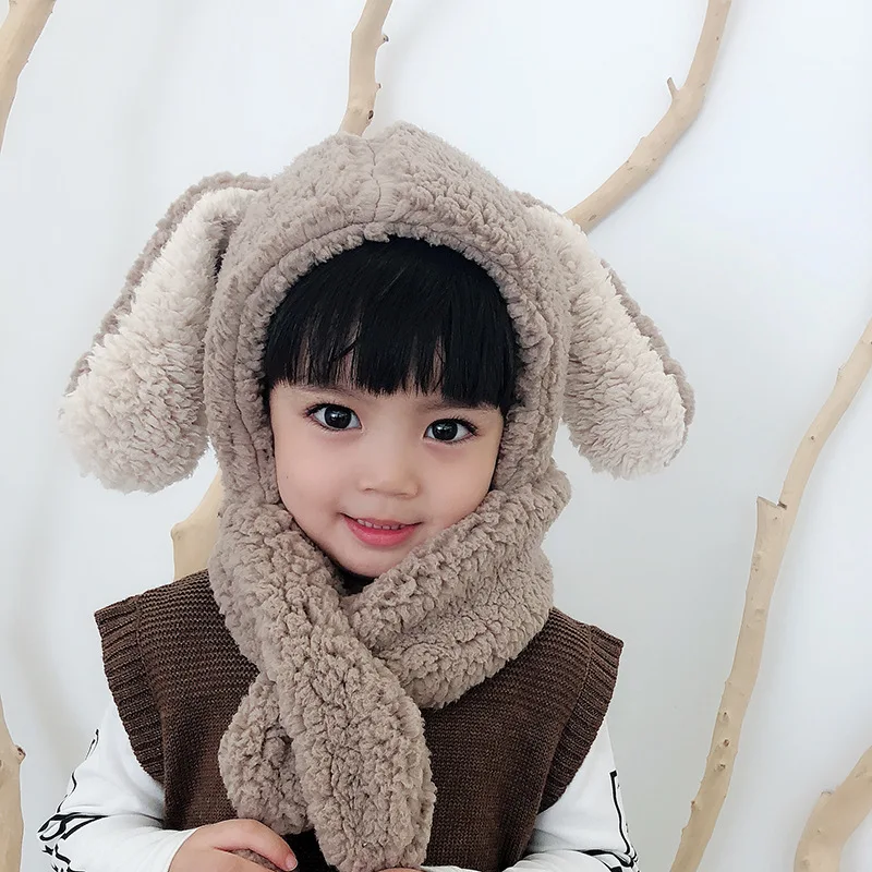 Детский шарф для родителей и детей плюш имитация кроличьего меха Осень-зима