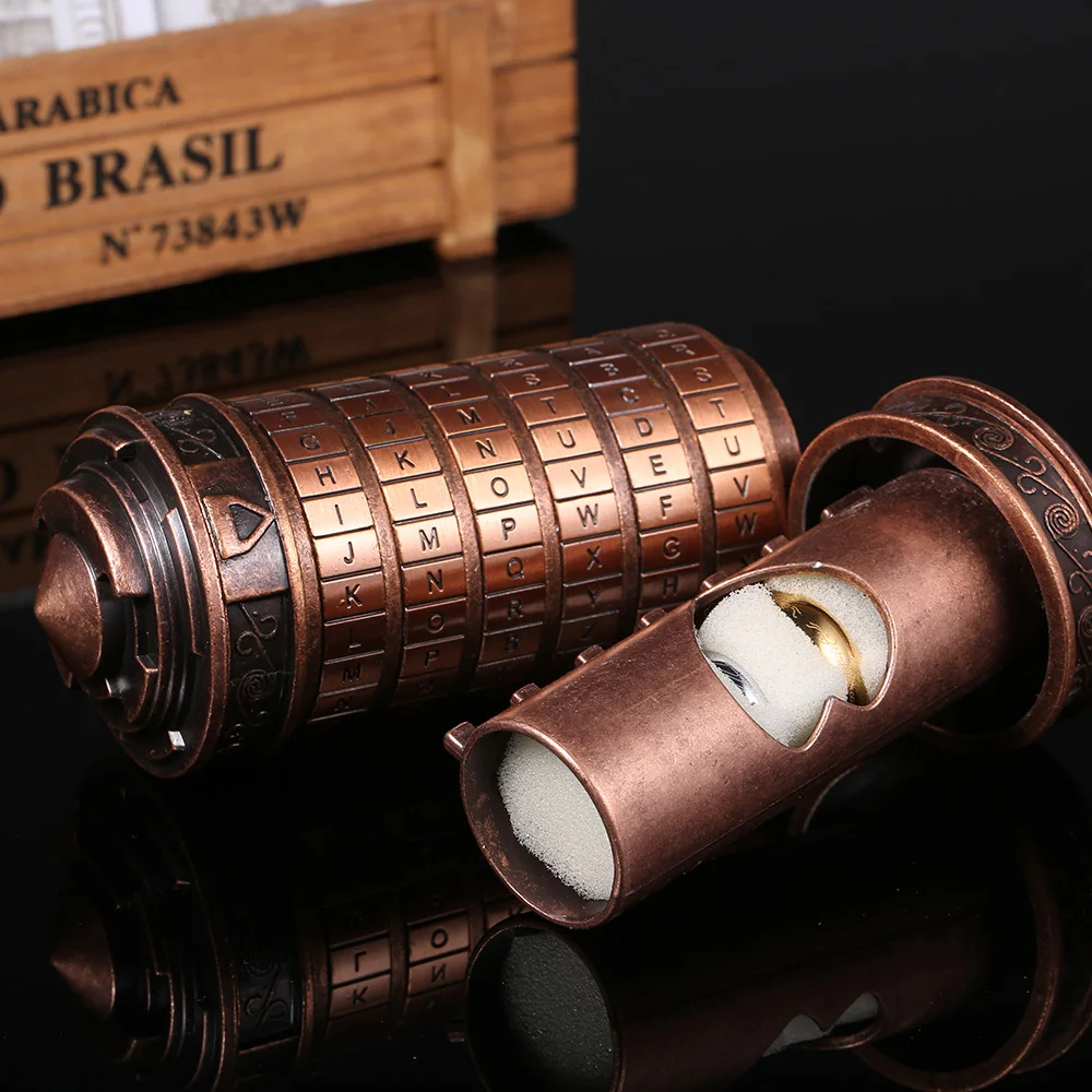 Да Винчи кодовый замок игрушки металлические замки-криптекс Ретро Свадебный