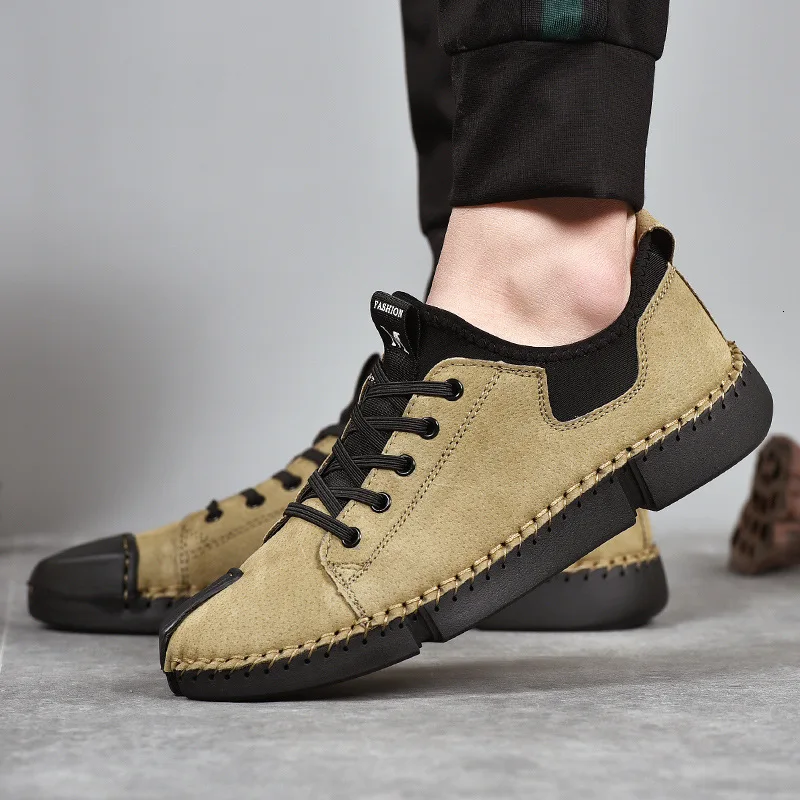 2020 брендовая Летняя мужская обувь ручной работы из натуральной кожи в винтажном