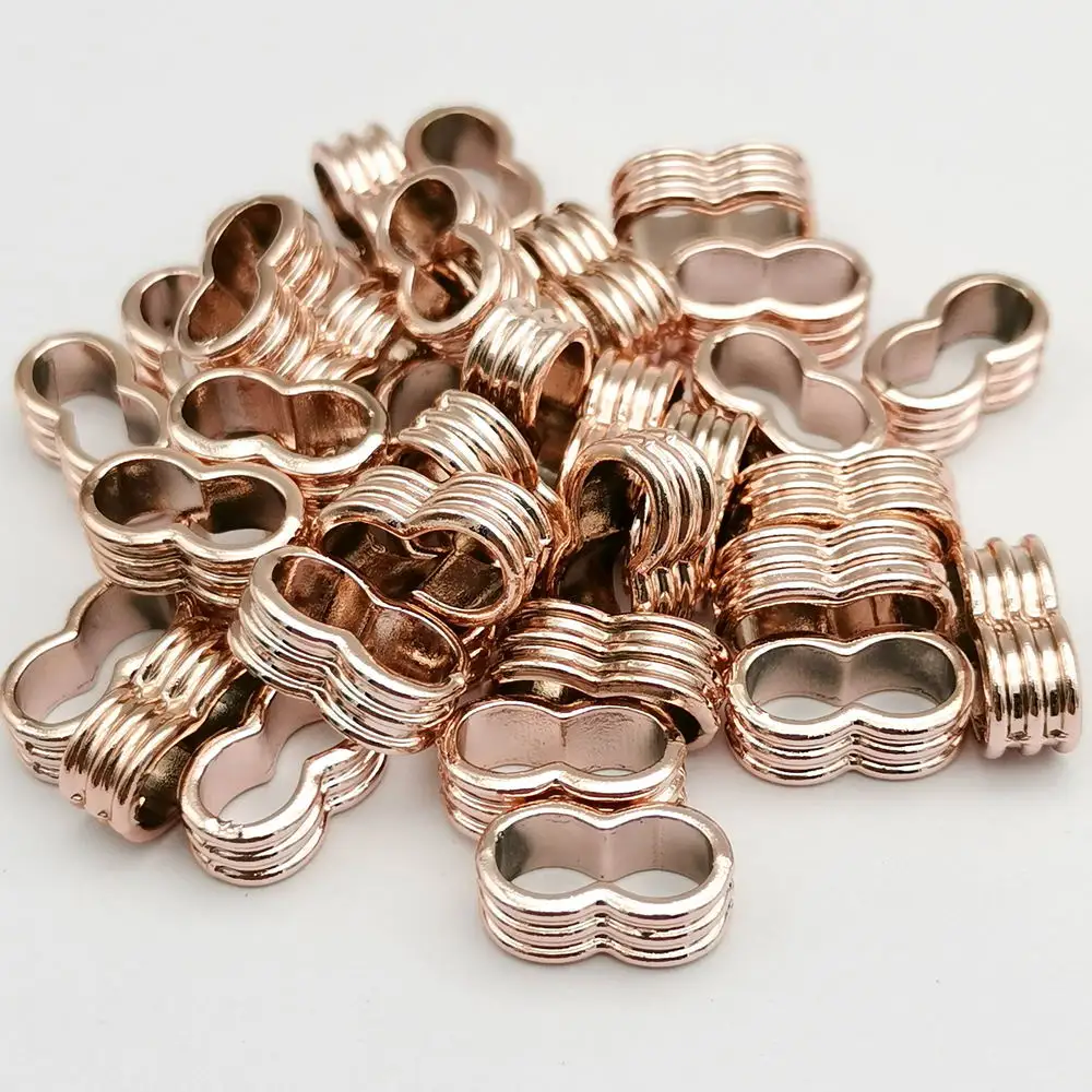 

5.5mm Hole Jewelry Making Rose Gold Slider Leather Cords Separator for 5mm Round Cord