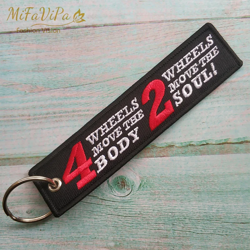

Drop Shipping Fashion Trinket Customized Keychains for Motorcycle llavero Embroidery Customize Key Ring Chai Gifts Trinket