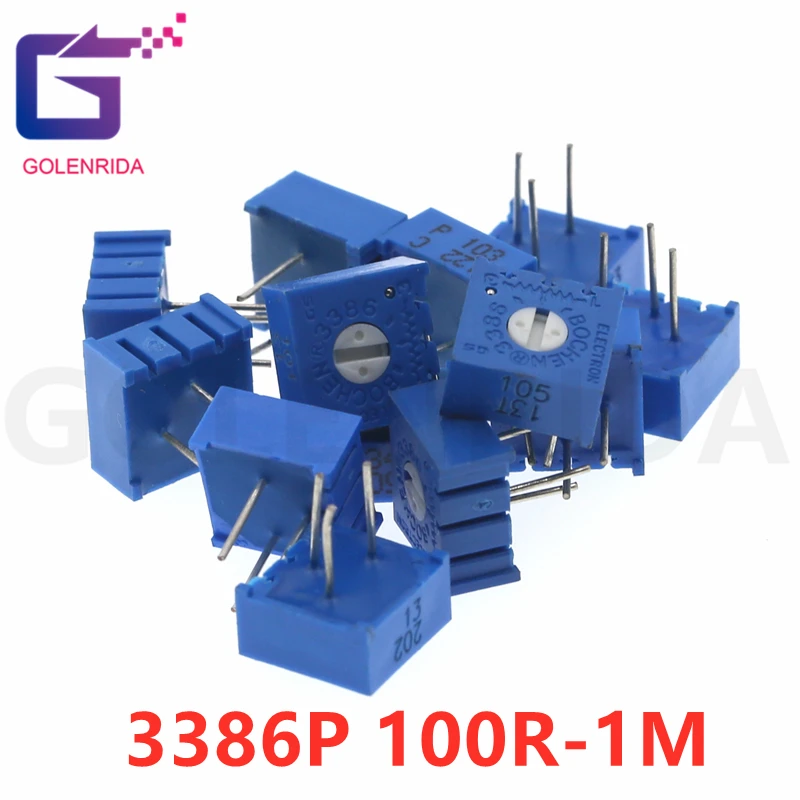 10 шт. 3386P 3386 100 200 500 Ом 1K 2K 5K 10K 20K 50K 100K 200K 500K 1 м ом 100R 200R 500R Подстроечный резистор