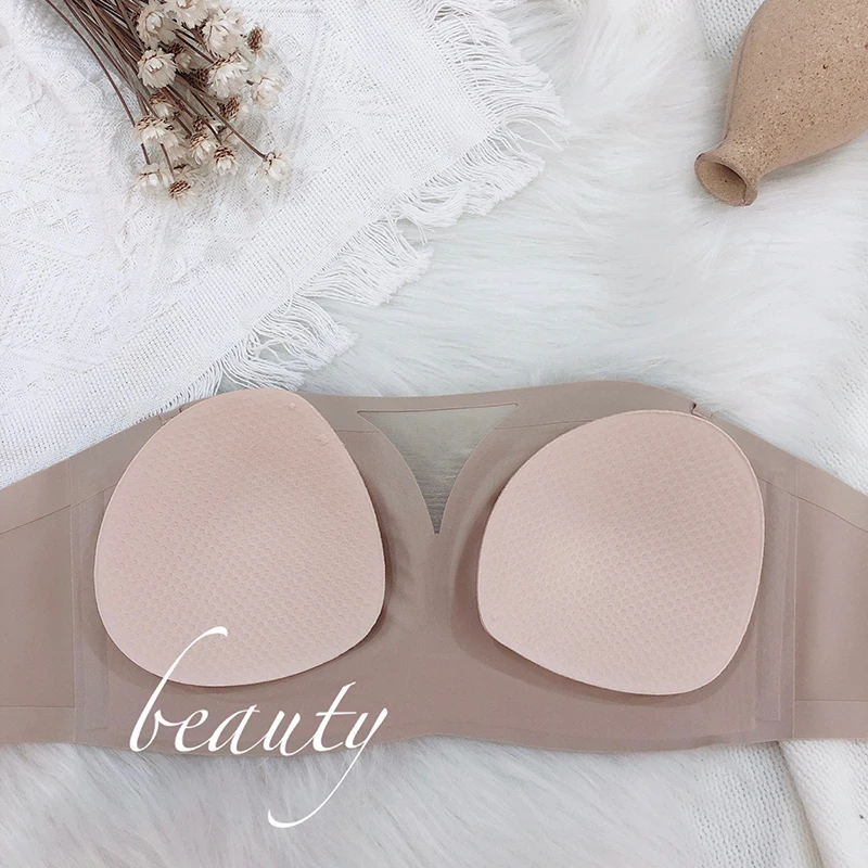 

Strapless Underwear Women 's Active Bra No Mark Thin Concealed Gathered Anti Slip Bra Small Chest Exclusive Brassiere