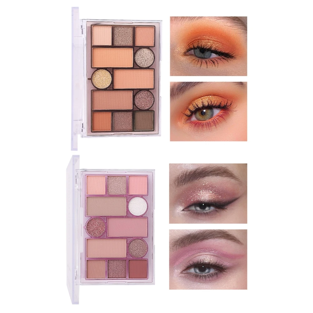 

12 Color Eyeshadow Palette Chocolate Color Earth Tones Pearlescent Matte Glitter Eyeshadow Palette Make-up Palette Nude