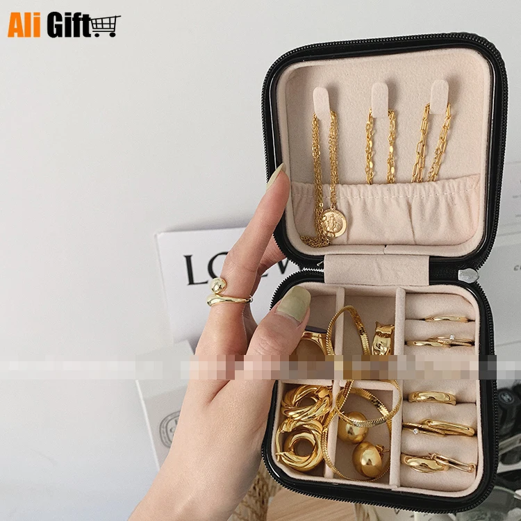 Простая черно белая двухцветная коробка для ювелирных изделий бобы творожная