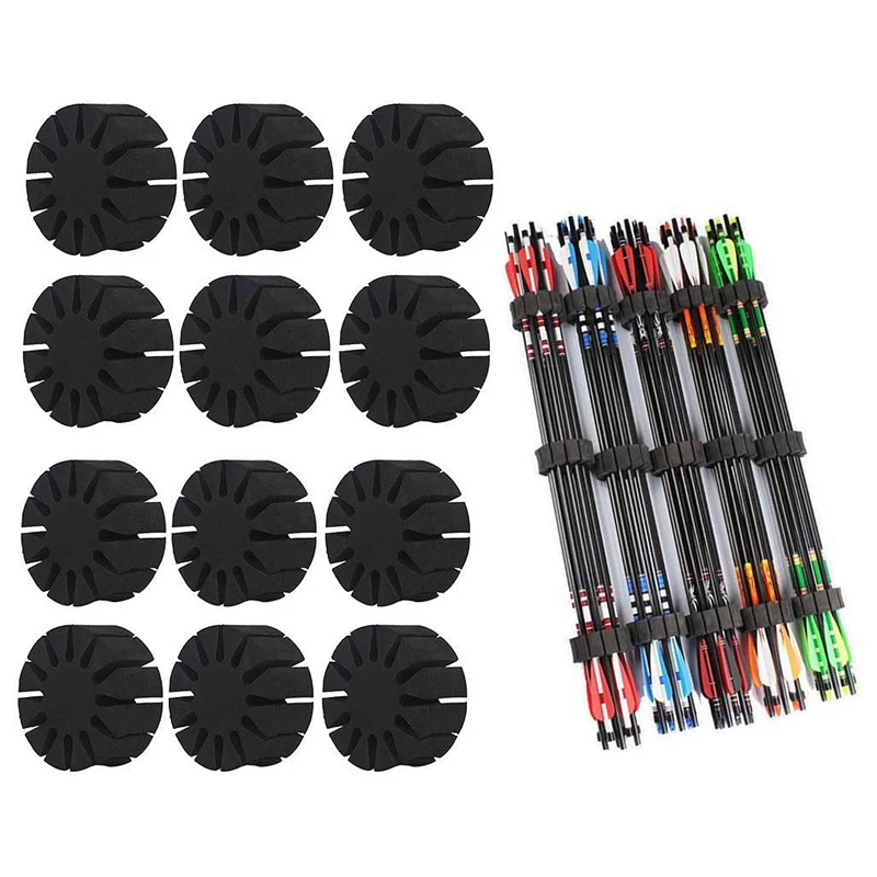 

12 Pcs Arrows Separator Holder Round EVA Foam Arrows Rack Durable Archery Rack Separator Holder Hunting Accessory