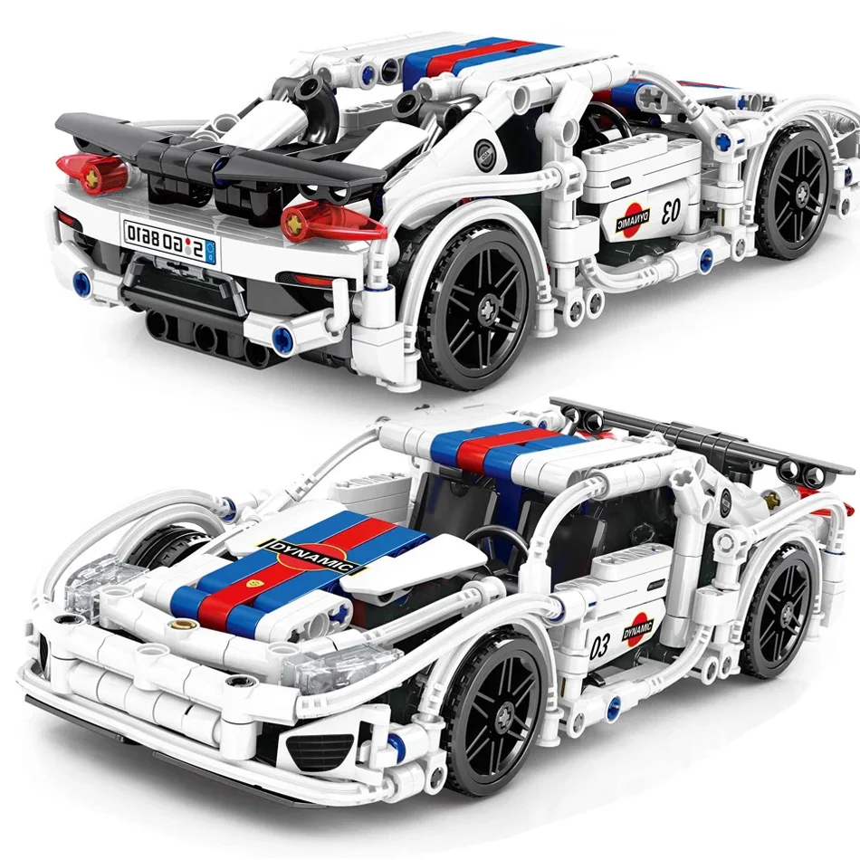 

541 шт. технический высокотехнологичный конструктор MOC гоночный автомобиль, городской конструктор, автомобиль, кирпичи, творческие игрушки «...