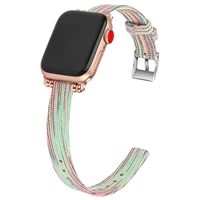 nylon strap for apple watch band 41mm 45mm44mm40mm38mm42mm iwatch 7 houndstooth watchband bracelet apple watch series 5 4 3 6 se