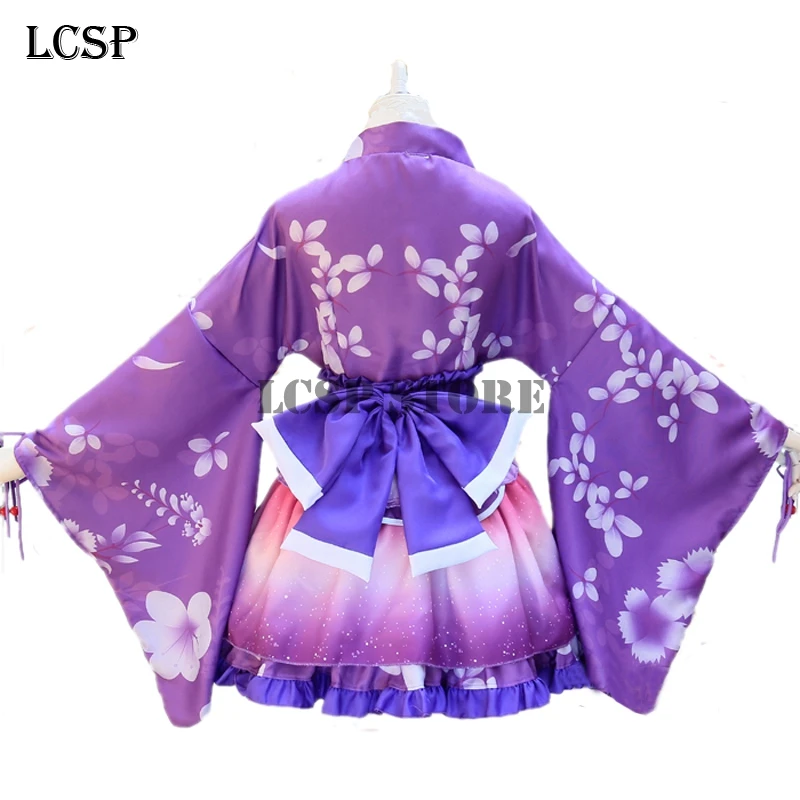LCSP LoveLive! Nozomi Tojo Yukata Косплей Костюм японское аниме love live кимоно Униформа полный
