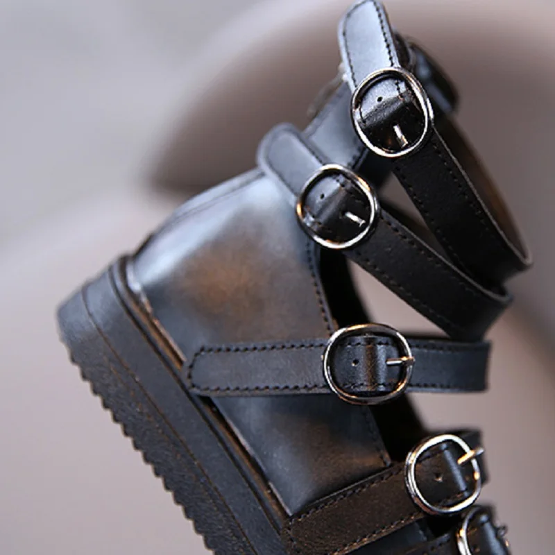 Детские римские сандалии новинка 2020 обувь для девочек детские черные из