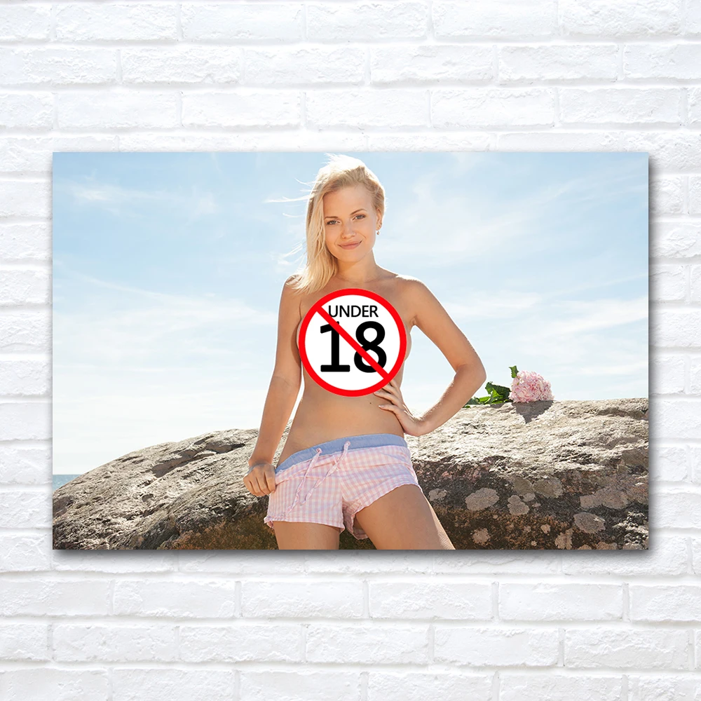 Красивая фотография печать Горячая блондинка девушка фото взрослые модели