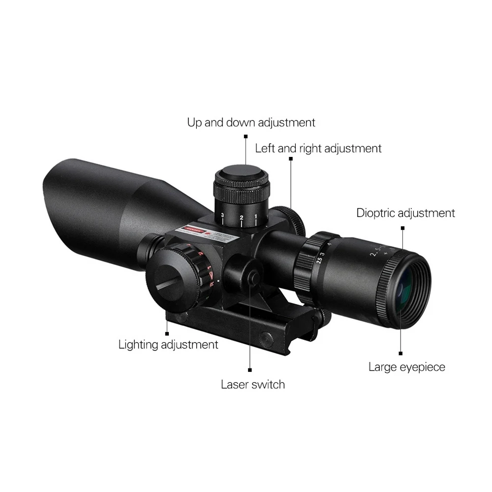 Тактический прицел 2 5-10X40 инфракрасный лазерный крестовой оптический объектив