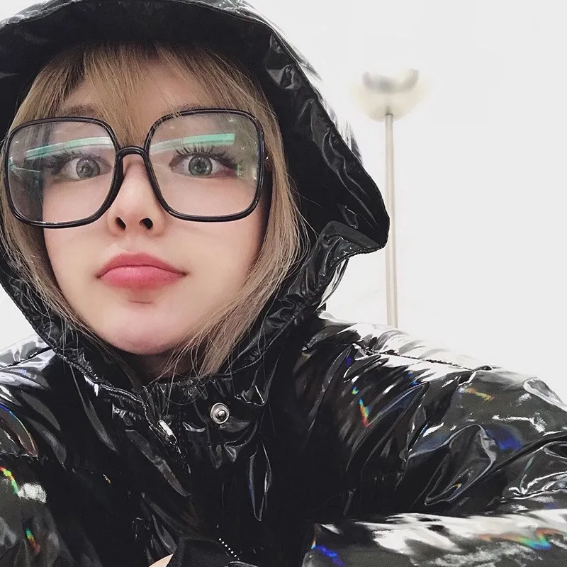 

2020 Brands Oversized Anti-blue Light Eyeglasses Frame Women Classic Square Plastic Computer Eye Glasses New Optics Glasses