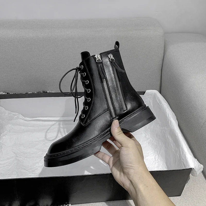 Утолщенные теплые женские Ботинки Martin новинка осень-зима 2022 британский стиль