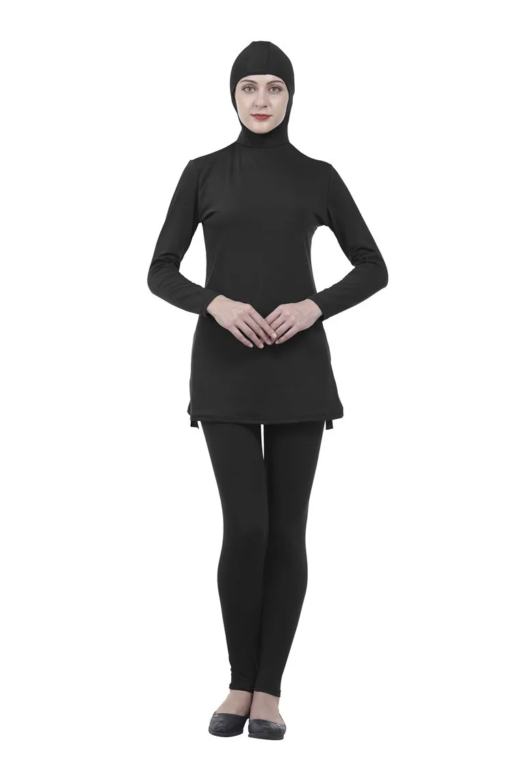 2019 мусульманское скромные Плавание костюмы размера плюс Для женщин Burkinis пляжная