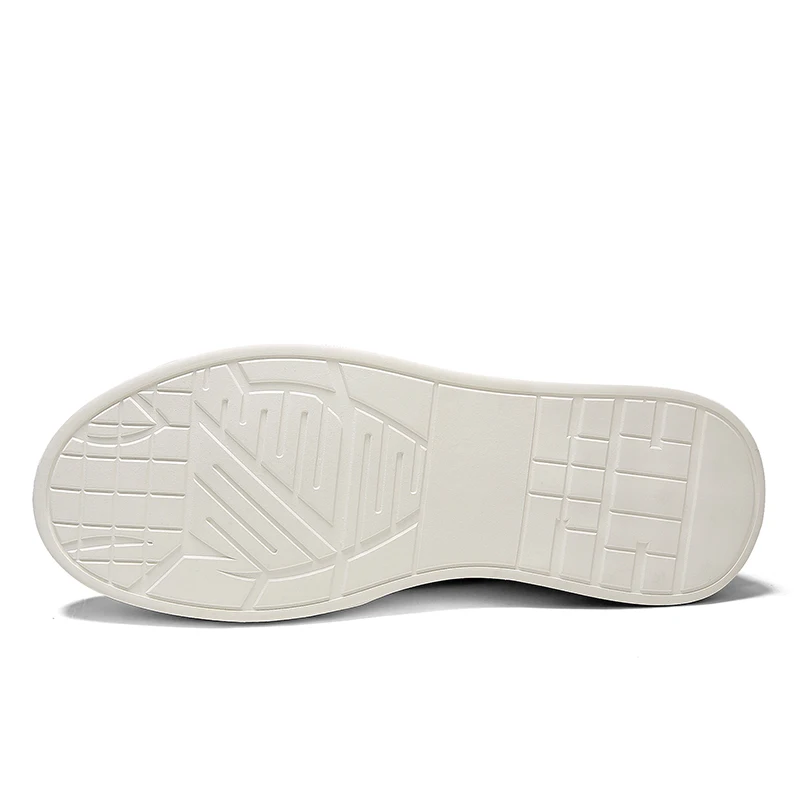 Online Sepatu Kulit Baru Datang Untuk Pria Sneakers Pria Modis Krem Putih Sepatu Kasual Muda Pria Kualitas Baik Sepatu Flat Dpt Dipakai Pria