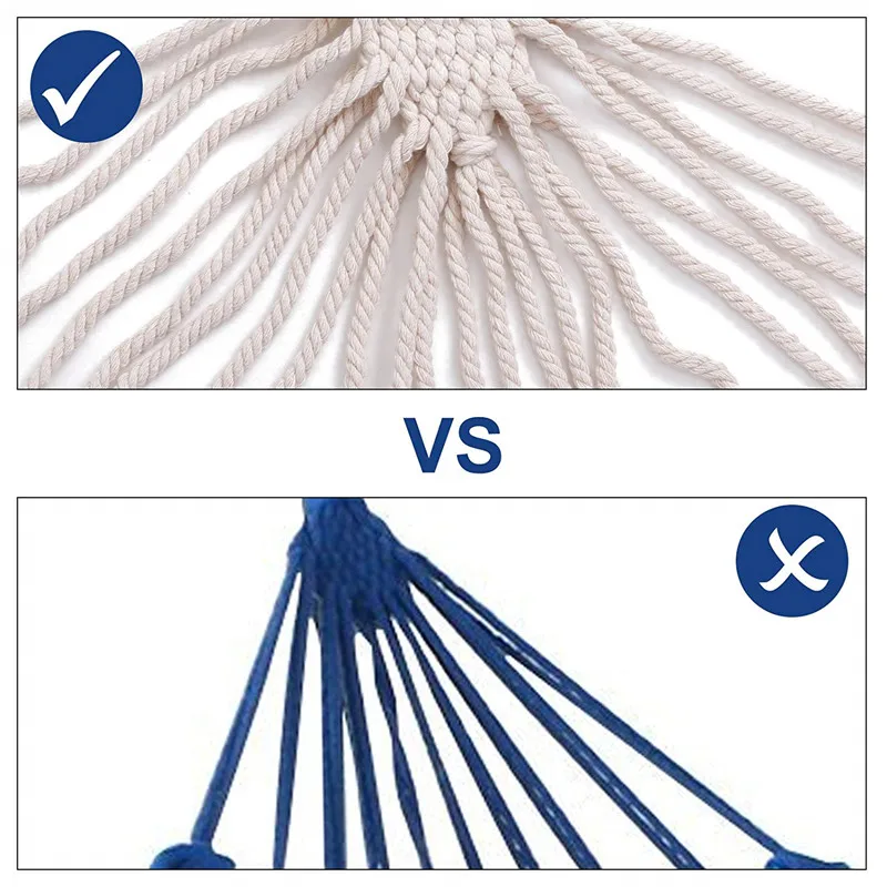 

Double Hammock Outdoor Rollover Prevention Camping Canvas Fabric Hammock Hanging Swing Bed for Patio Travel Hiking