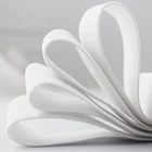 1 м белые черные нейлоновые эластичные ленты, высокоэластичные плоские резинки для шитья одежды, брюк, шорт, юбки, аксессуары 15-100 мм