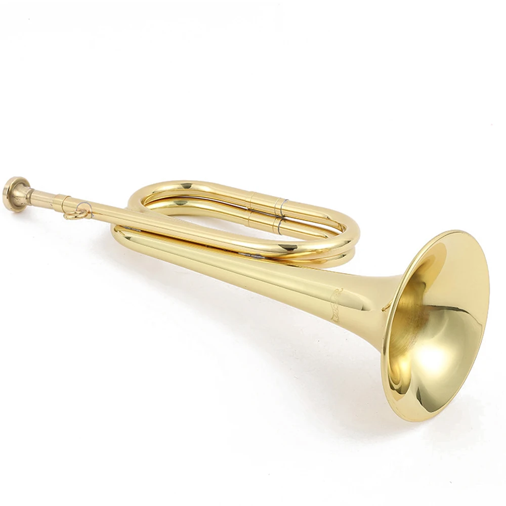 310mm Trumpet Copper Bugle Retro Brass Exquisite Practical Musical Instrument for School Students Practice | Спорт и развлечения