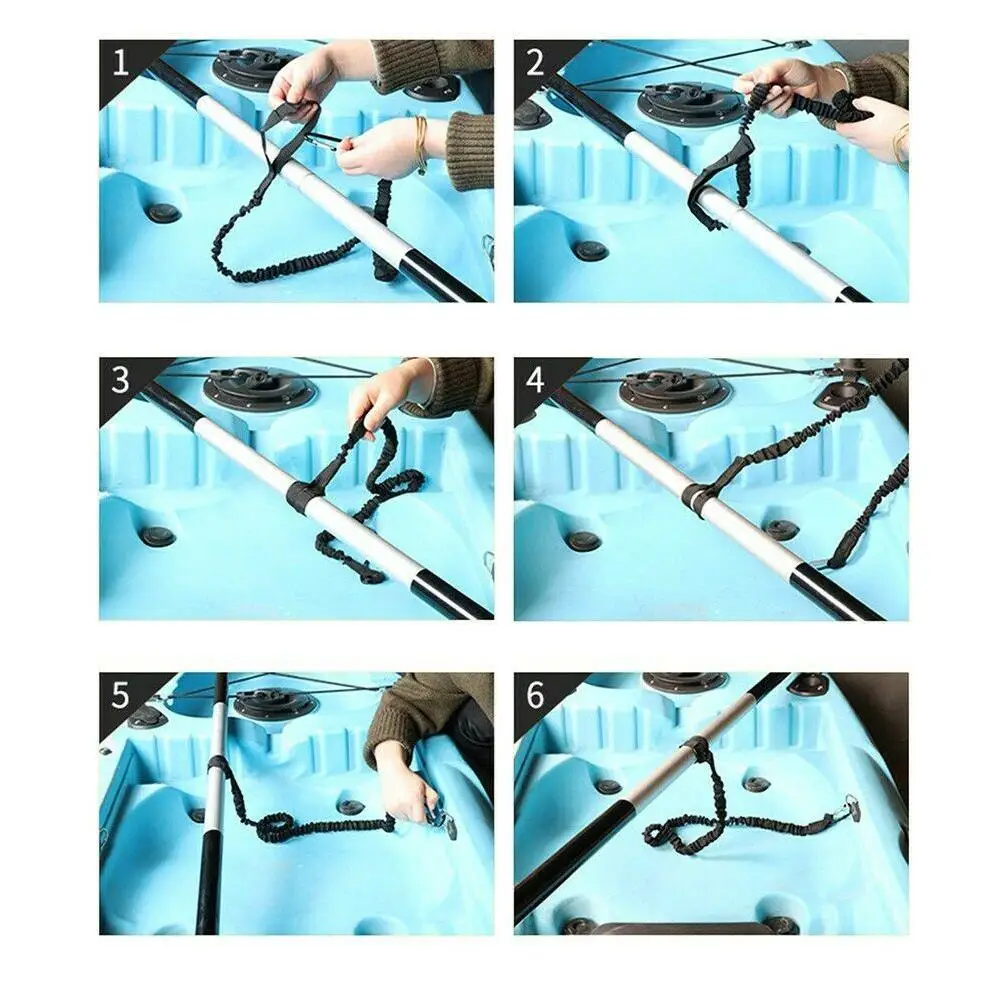 

Oar Safety Rope Kayak Canoe Oar Safety Rope Canoe Special Tying Rope Oar Anti-lost Elastic Rope KK-A45
