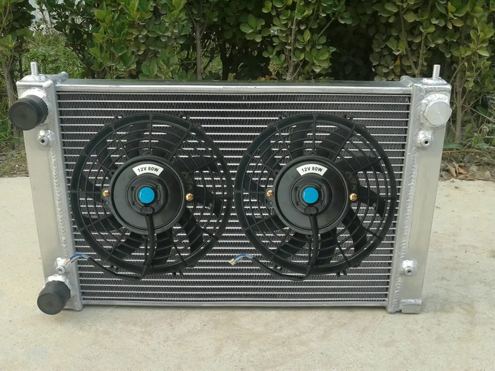 Радиатор и вентиляторы из алюминиевого сплава для VW CORRADO SCIROCCO JETTA GOLF GTI MK2 1 8 16 В 1986