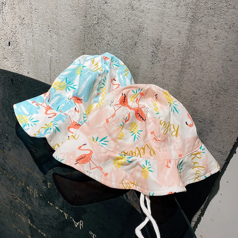 

Cute Baby Sun Hat 2021 Summer Baby Visor Sweet Children Cartoon Cotton Hat Boys and Girls Clothing Accessories