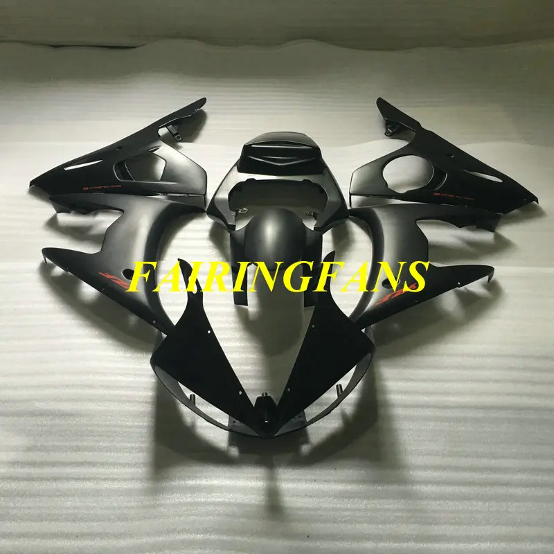 Заказной обтекатель для мотоцикла YAMAHA YZFR6 05 YZF R6 2005 YZF600 ABS Матовый черный кузова +