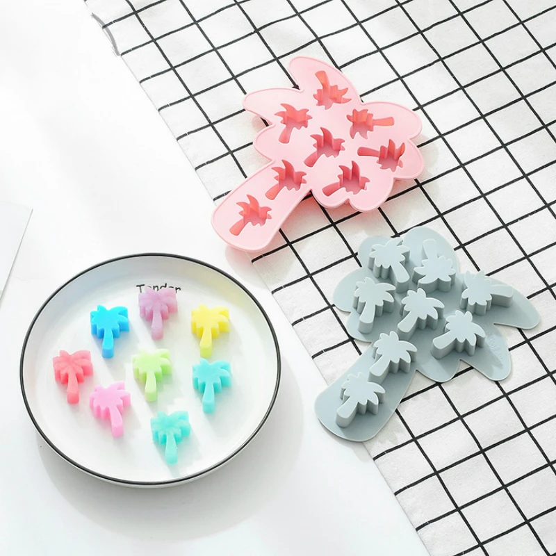 Силиконовый ледяной куб в виде кленовых листьев кокосовое дерево форма для торта