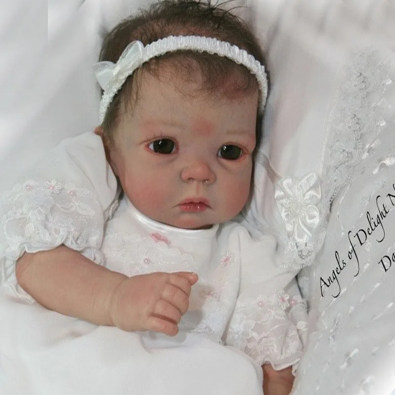 

21inch Reborn baby doll kit with fabirc body bebe reborn kits DIY toys unfinished realistic newborn doll Mould