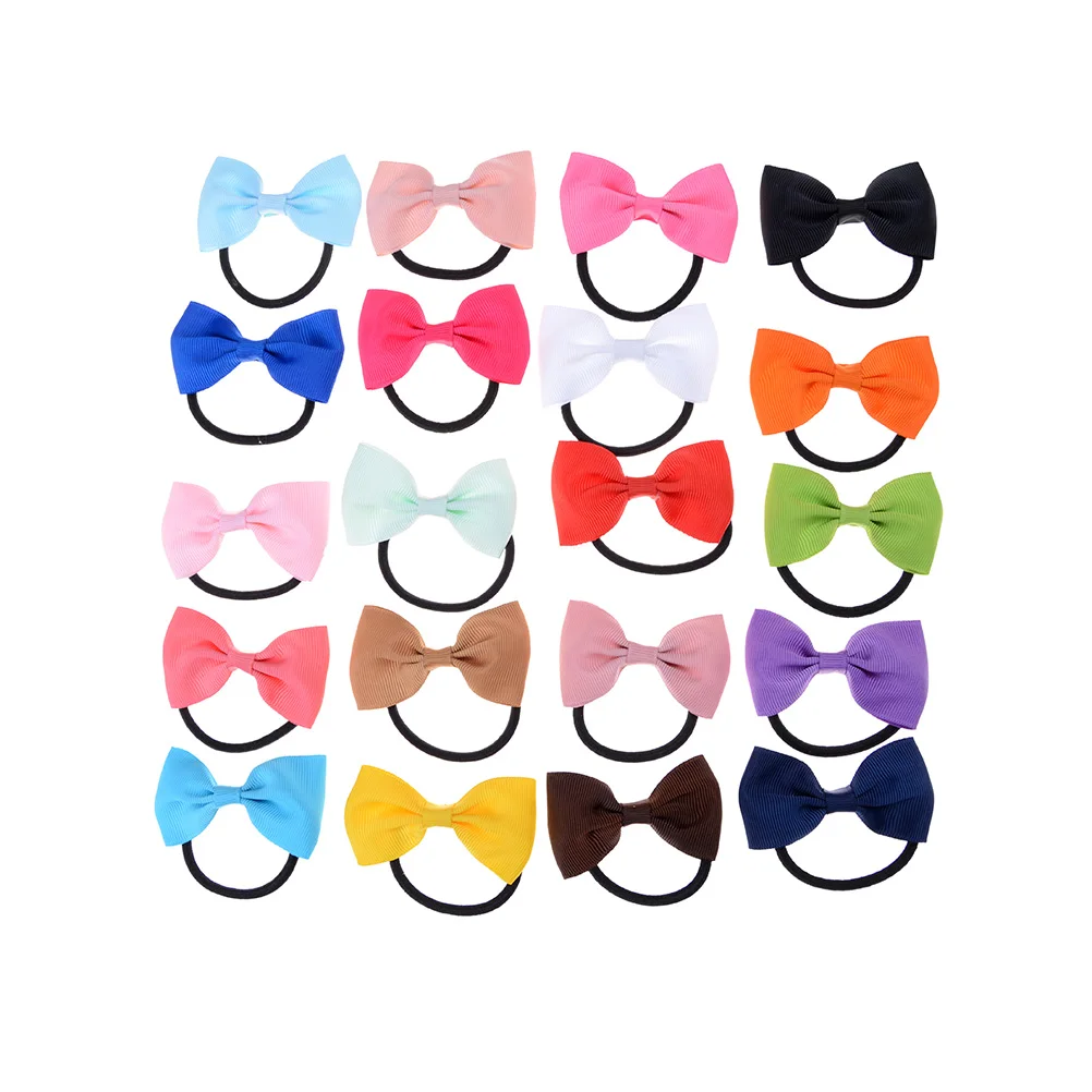 

20x NewBorn Baby Girl Toddler Kids Hair Bow Hair Band Headband Grosgrain Ribbon happy