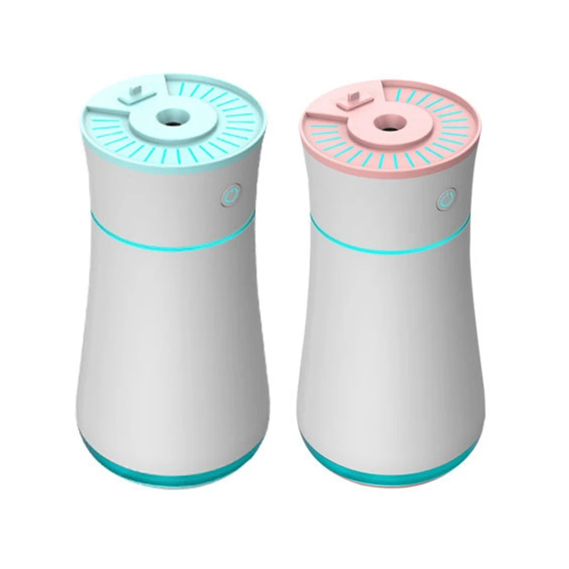 

300Ml 3 in 1 Air Humidifier Aroma Diffuser with Fan and LED Night Lights USB Rechargeable Essential Oil Diffuser